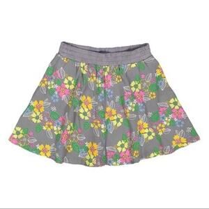 Splendid Girls Gray Floral Flutter Skirt NWT